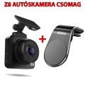Z8 AUTÓSKAMERA CSOMAG - Z8 NIGHT menetrögzitő kamera + G100 autós mobiltelefon tartó
