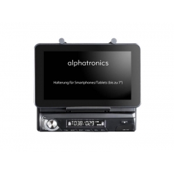 Alphatronics RS-10S FM-RDS autórádió motoros táblagép/okostelefon tartóval